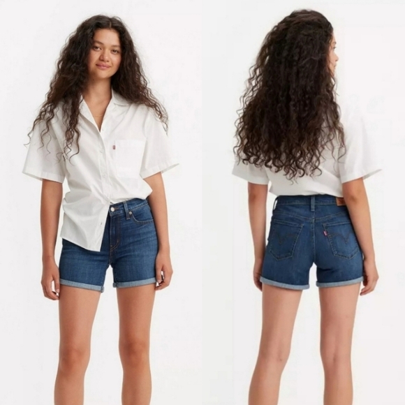 Levi's Pants - Levi's Dark Blue Mid-Length Shorts, Size 33